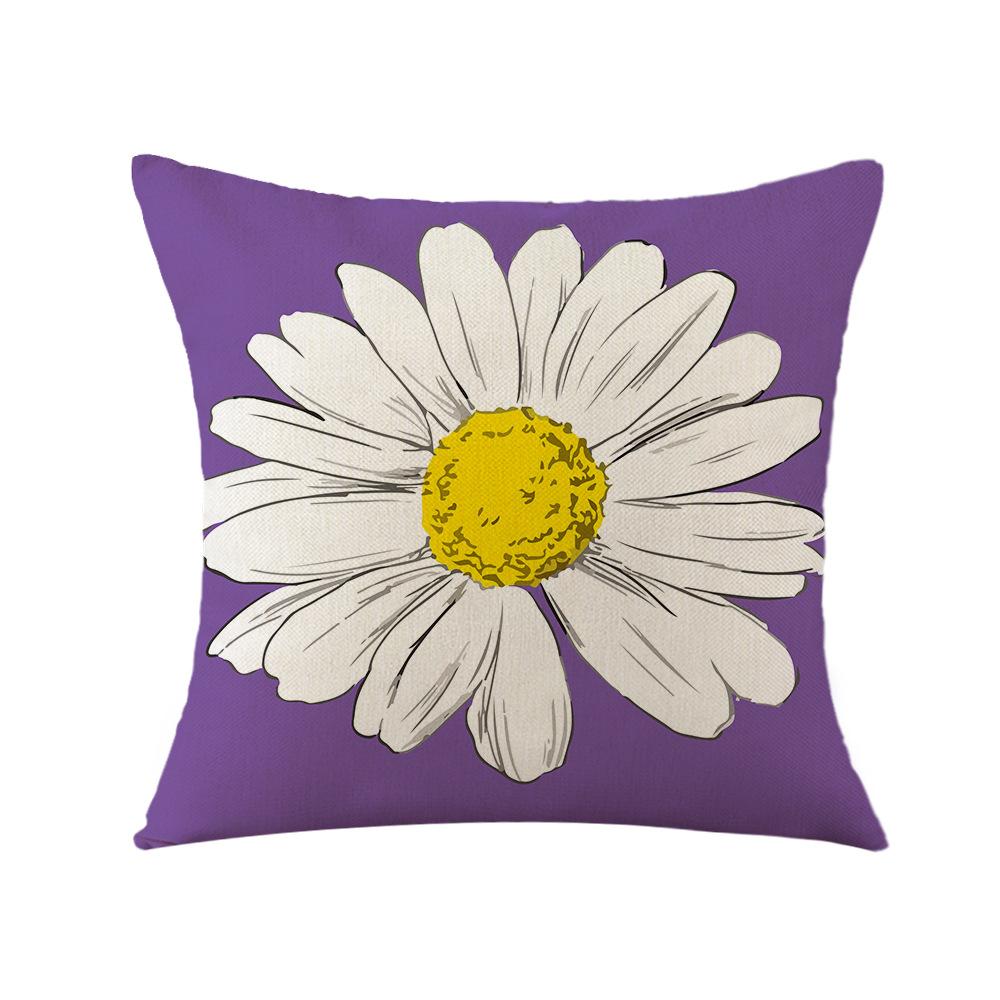 Spring Pillow, Daisy Pillowcase, New Printed Pillow, Office Sofa Pillowcase