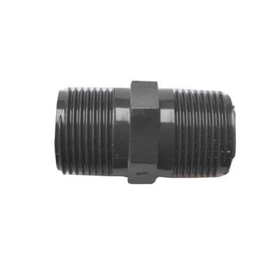 PVC Double Fitting 3/4", Threaded PVC Nipple, Pool Plumbing & Watering