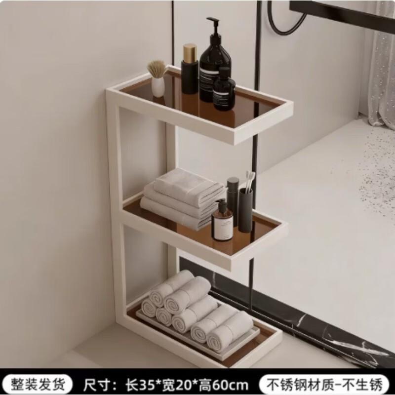 AKIRO Stainless Steel Corner Bathroom Shelf