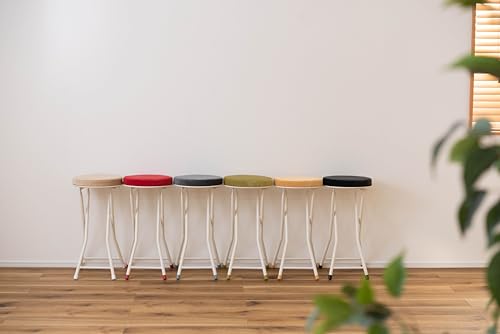 Azumaya-kk Folding High Stool PC-34DGY W30 X D31.5 X H60 (Folded: W30 X D9 X H80)