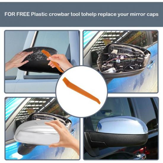 For 2007-2013 Chevy Silverado / GMC Sierra CHROME Mirror Covers Cap Replacement