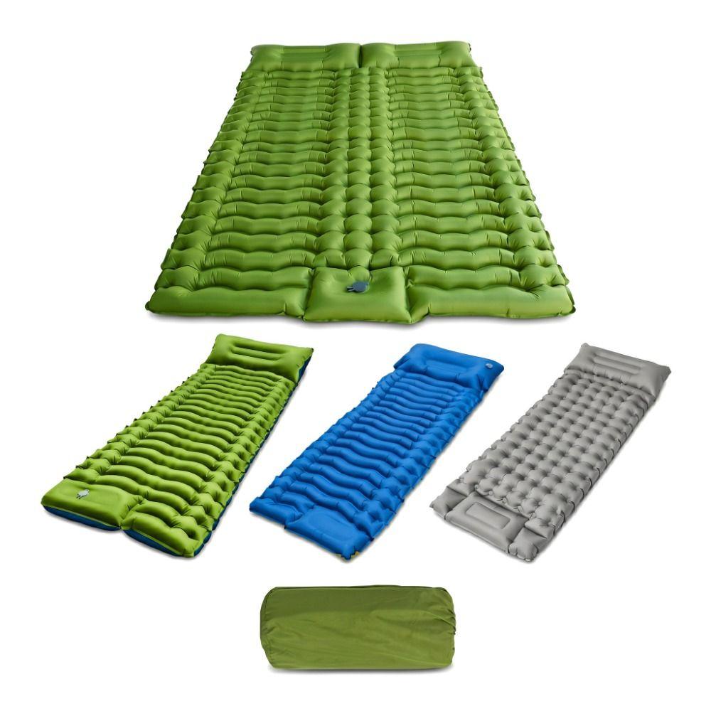 Self-Inflating Inflatable Mat Portable Inflatable  Sleeping Pad Built-in Pillow Air Mat  Climbing