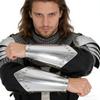 Silver Gold Rivet Medieval Bracers Role Playing Cosplay Arm Cuff Knight Arm Guard  Training