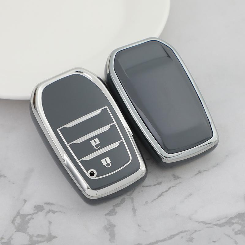 Silver Edge Car Key Shell for Toyota Alphard/Vellfire (Button 23456)