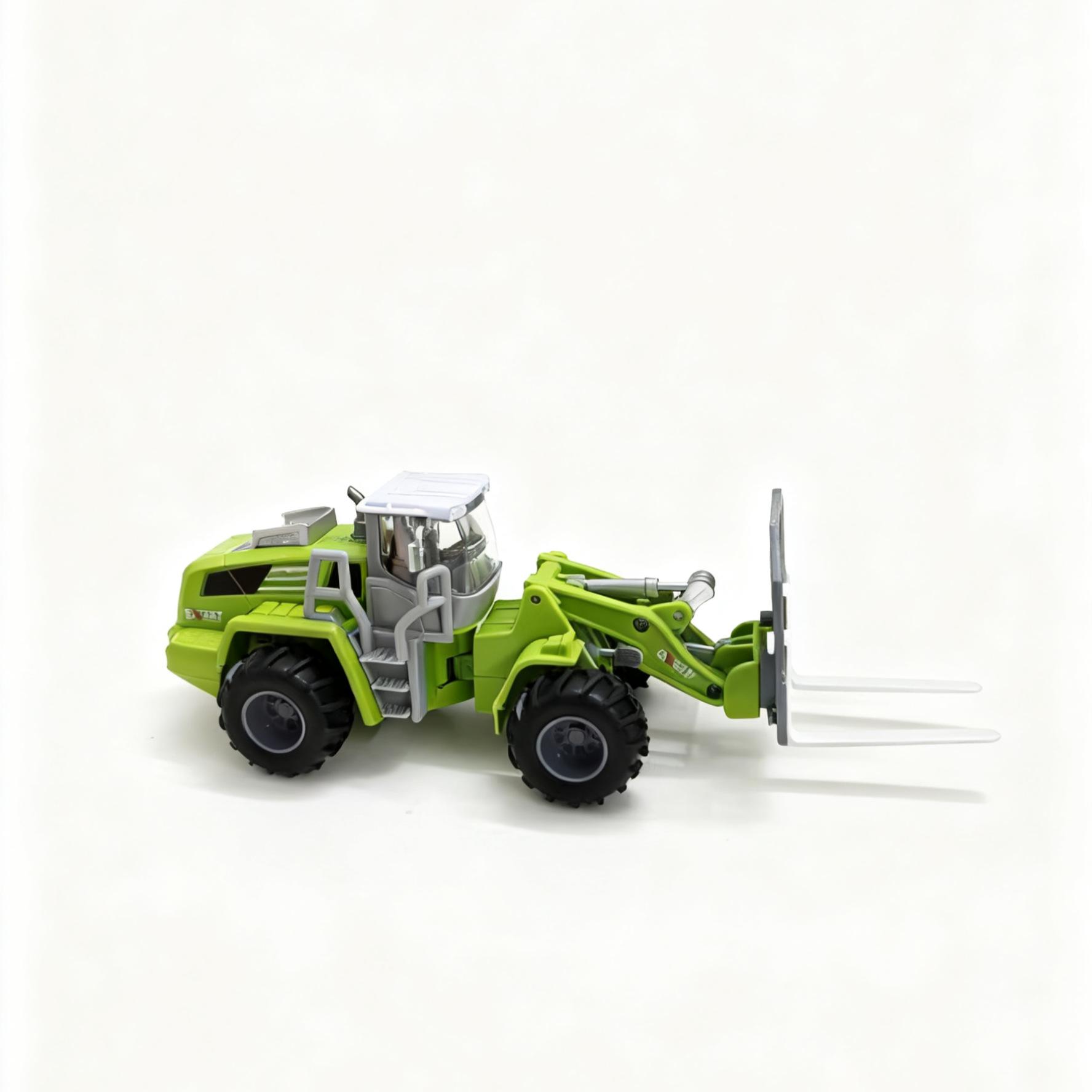 

Alloy ABS Drop-Resistant Toy Forklift Construction Set for Boys Ages 3-6