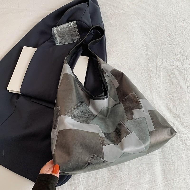 Modern Minimalist Pu Tote Bag Spacious Stylish Commuter Bag For Summer 2024 чёрный