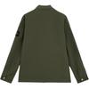 Stone Island Solid Color Badge Chest Pocket Zip Collar Long Sleeve Jacket Men Jacket Green 811511103-V0059