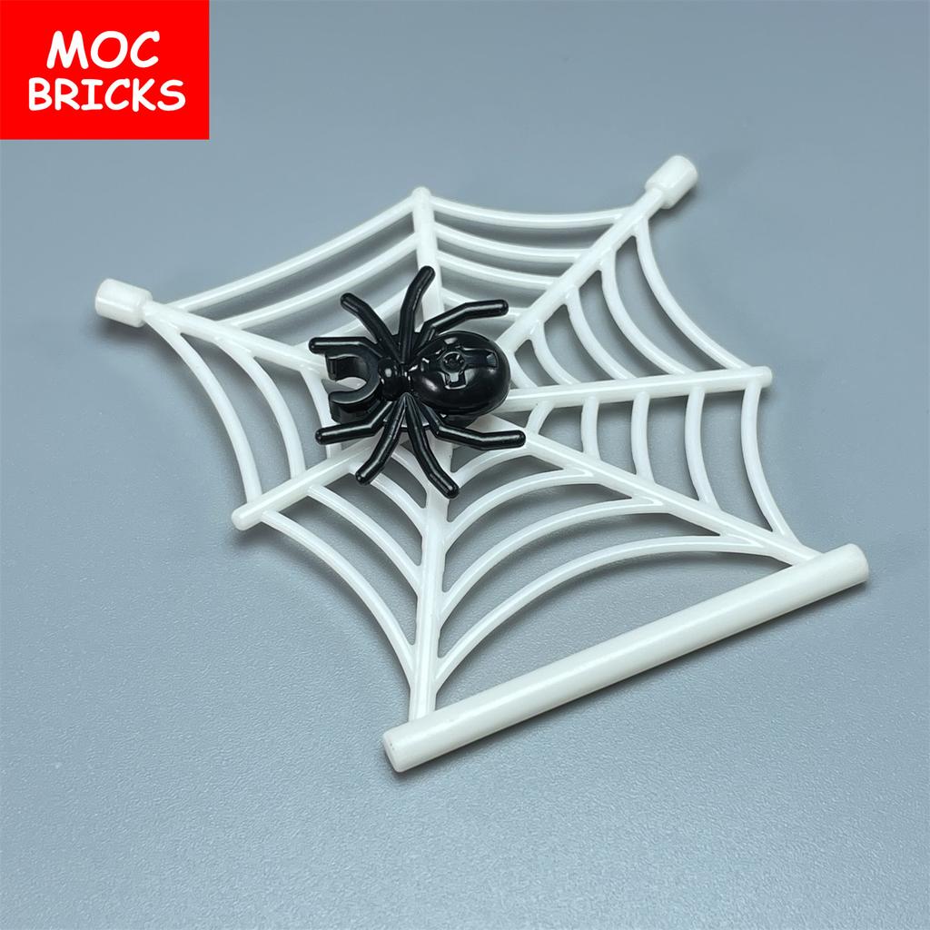 MY OWN CREATION Blocks Spider Cobweb Net Animal 30238 90981 Halloween Series Learning Building Blocks Assembled Playthings Plastic Dolls