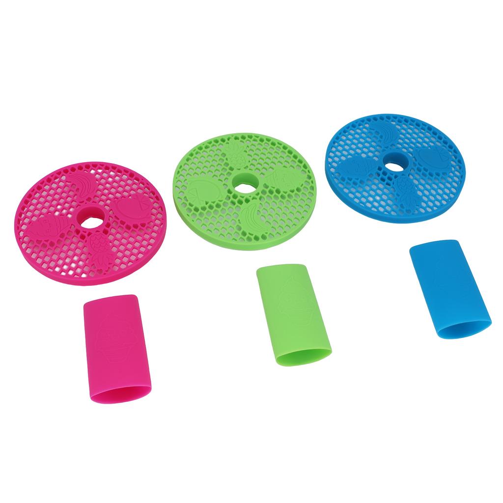 3 Pack Handle Cover and Drip Tray Set Fit for FS301 FS300 Slushie Machine Silicone Drip Tray Insert Slushie Machine