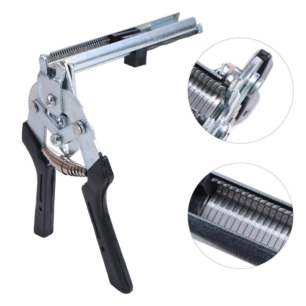 600pcs M Clips Cage Repair Pliers Farm Pig Ring Pliers Animal Cage Hog Ring Pliers  Chicken