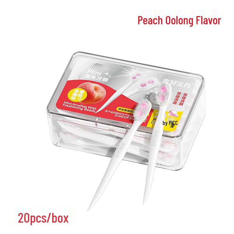 

Мини-дорожная одноразовая зубная щетка Fresh Breath с зубочисткой