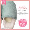 LADONNA Microwave-Ready Gel Hot Water Bottle and Warm Slippers with Pockets (Sage Green)