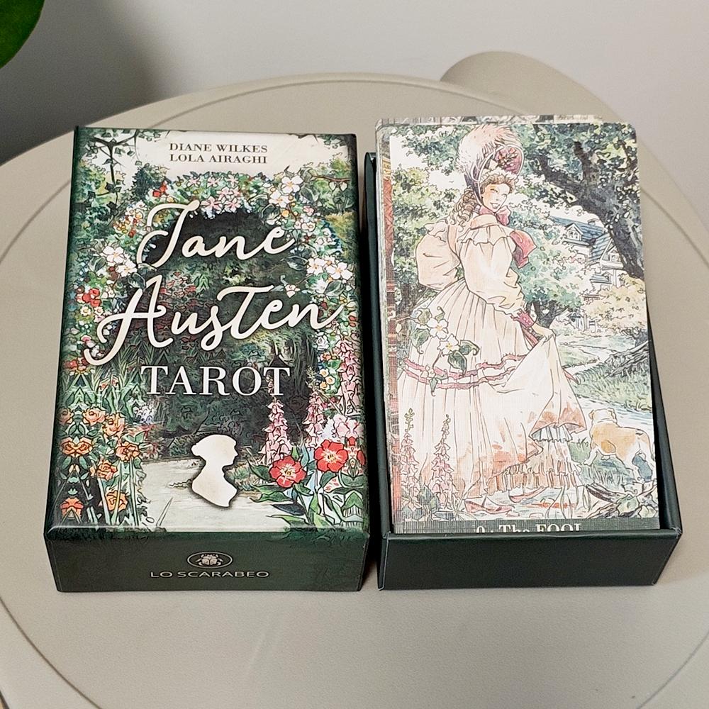 12*7cm Jane Austen Tarot in Rigid Box - A Regency Romance Divination Deck for Literature Lovers, 78-Card Deck