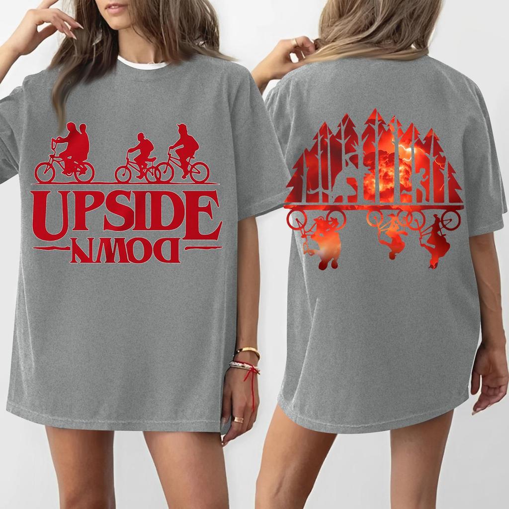 Women's Round Neck Printed Short-sleeved T-shirt Top