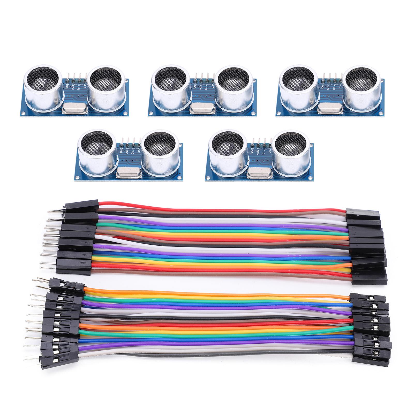 

5Pcs Ultrasonic Distance Measuring Module for Raspberry Pi Male to Female Jump Wire