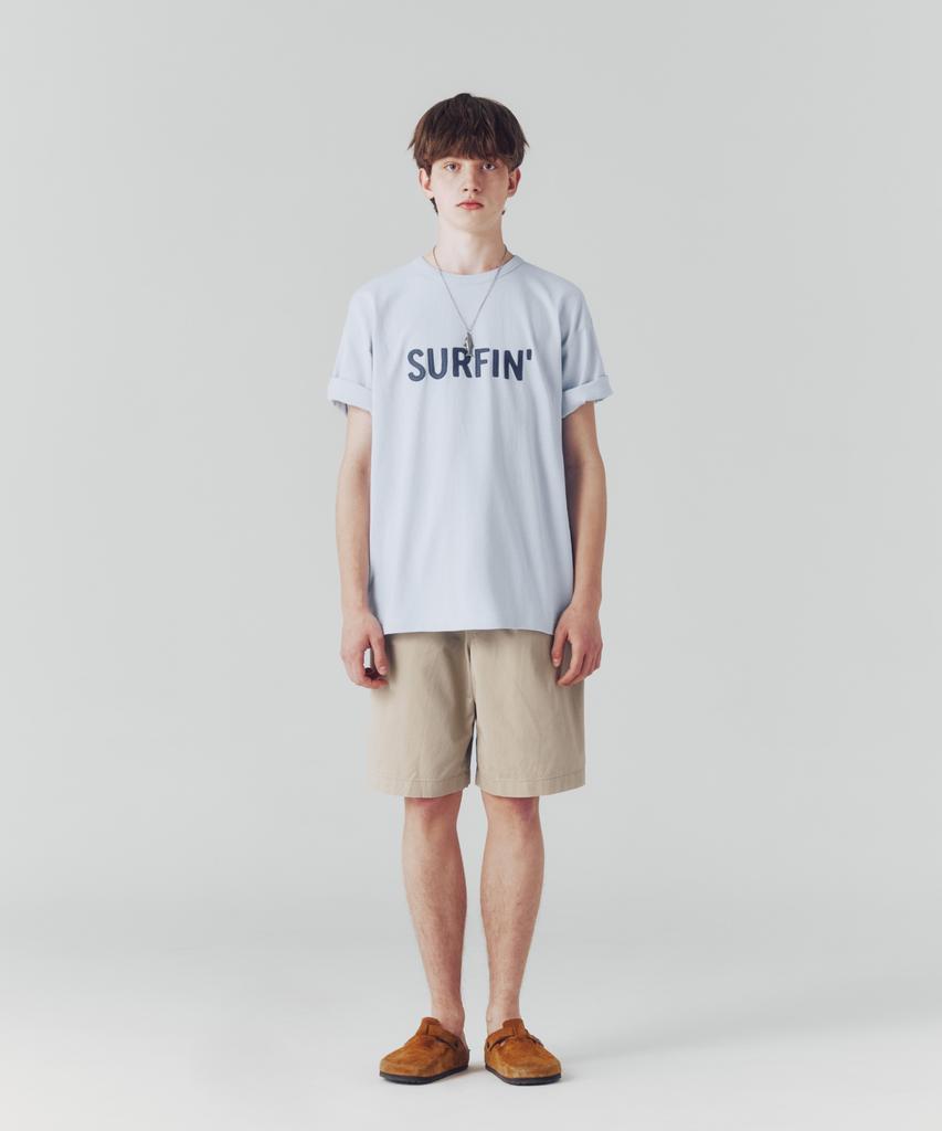 ESPIONAGE Surfin Heavyweight Tee Ice Blue