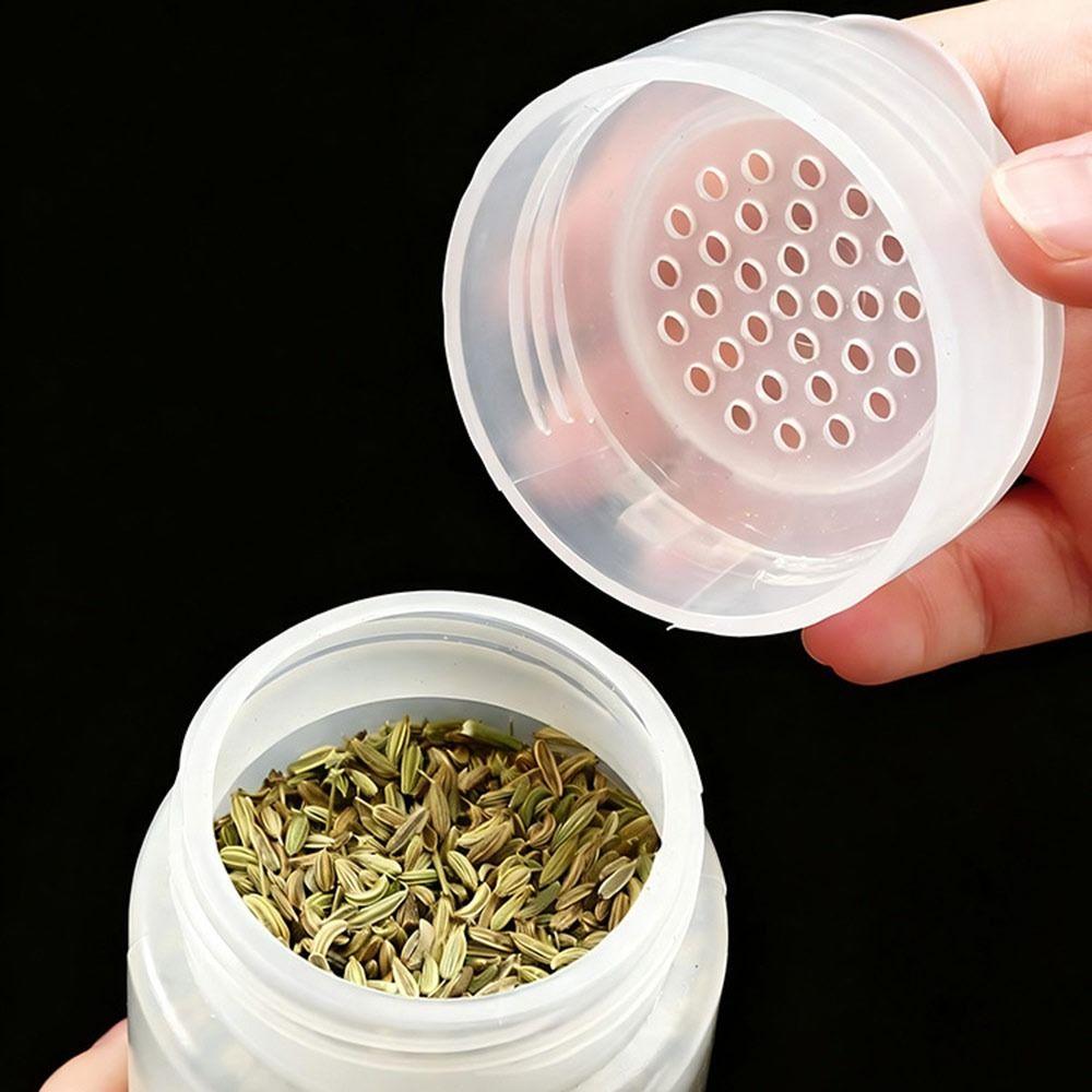 Reusable Seasoning Shaker Bottle Translucent Seasoning Container New Spice Powder Dispenser