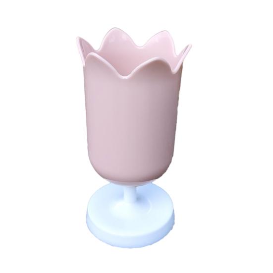Tulip Pen Holder Cute Desktop Organizer for Girls Students Multi-Function Pencil Cup Desk Decor for Home School Office