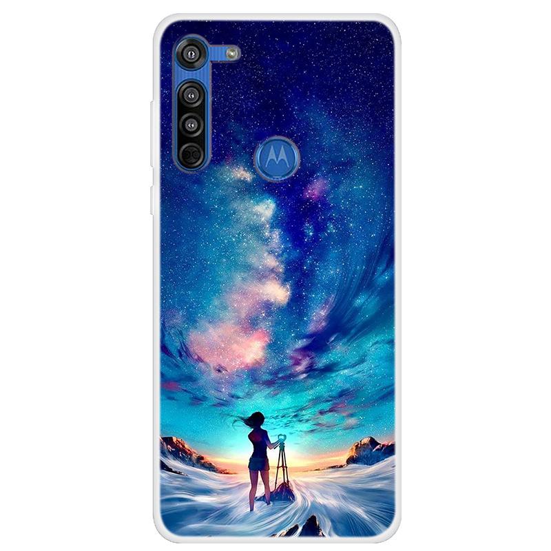 Moto G8 Power Kılıfı Yumuşak Silikon Arka Kılıf Motorola Moto G8 Plus Telefon Kılıfı İçin Moto G8 Power Lite G 8 G8+ Sevimli Kapaklar