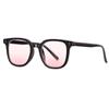 Anti-Blue Glasses Black Frame Powder Flakes Blush Decorative Glasses Unisex Clear Glasses