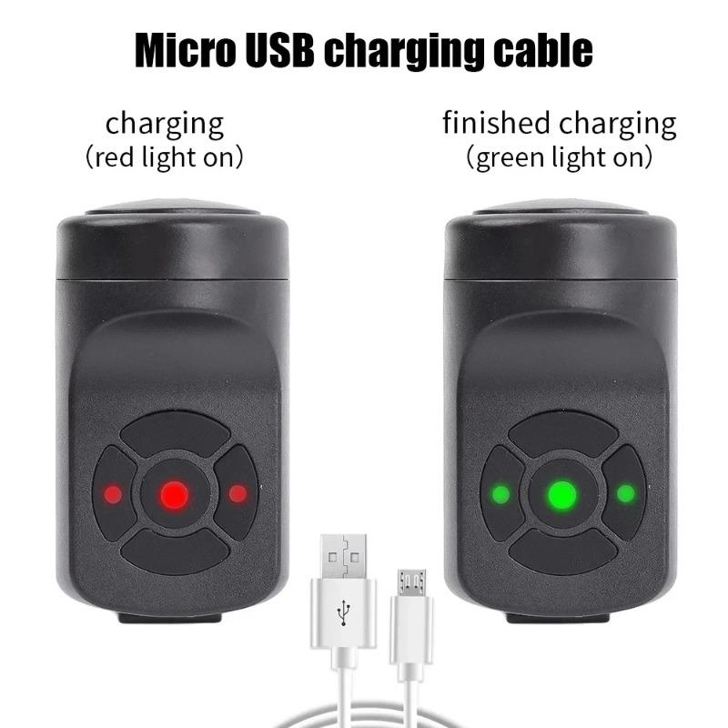Campanello elettrico per bicicletta Campanello di ricarica USB per bici MTB Anello di sicurezza per avvertimento per mountain bike Campanello impermeabile Accessori per ciclismo