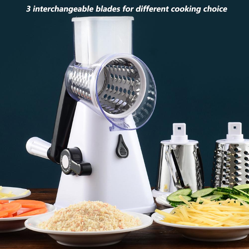 Household Kitchen Manual Multifunctioal Rotation Vegetable Grater Shredder Cutter Chopper Tool