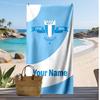 Asciugamano da Spiaggia Stampato Personalizzato Malmö FF Logo Calcio Supporto Nome Personalizzato Testo Asciugamano Assorbente Per Sport Viaggio Regalo Speciale
