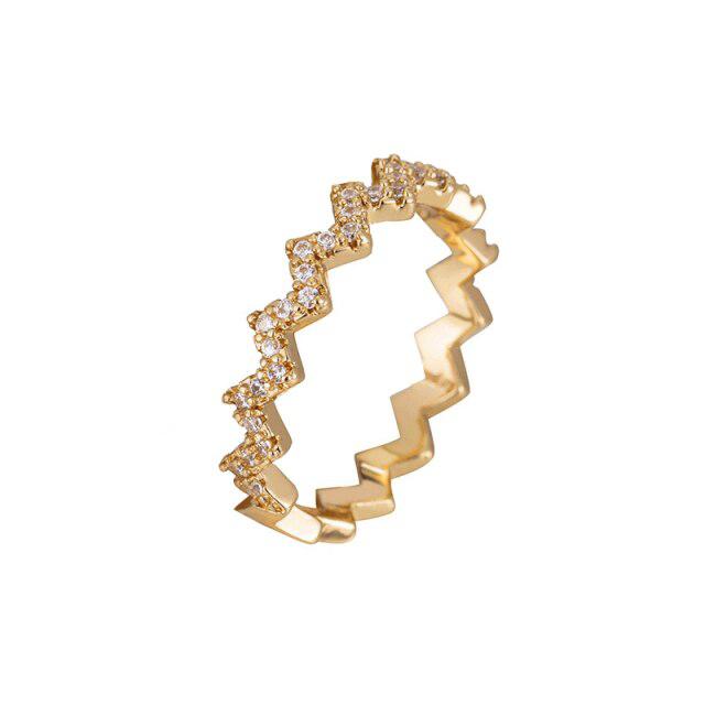 New Trendy Rainbow Simulated Diamond Stackable 925 Sterling Silver Eternity Ring for Women Wedding Finger Band Gift Z30