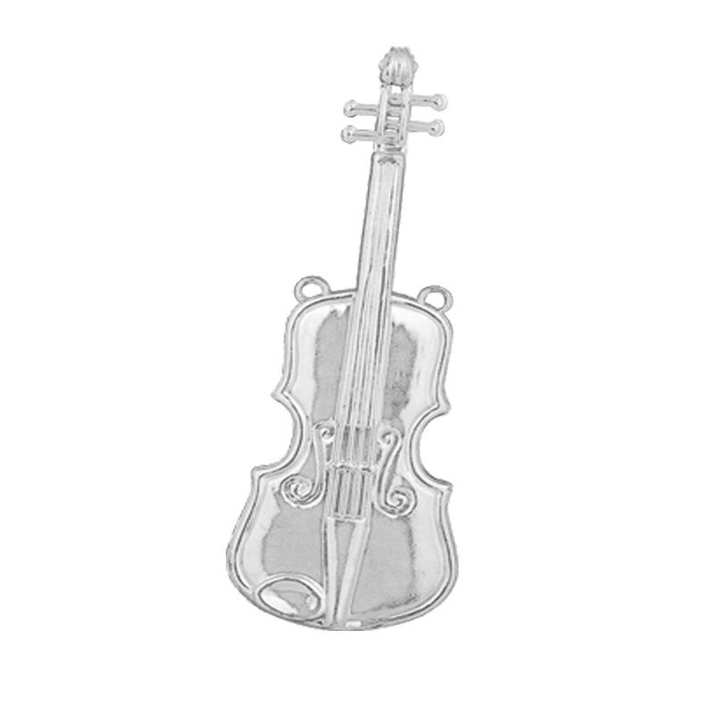 Christmas Musical Instrument Ornaments: Violin & French Horn Wreath Decorations