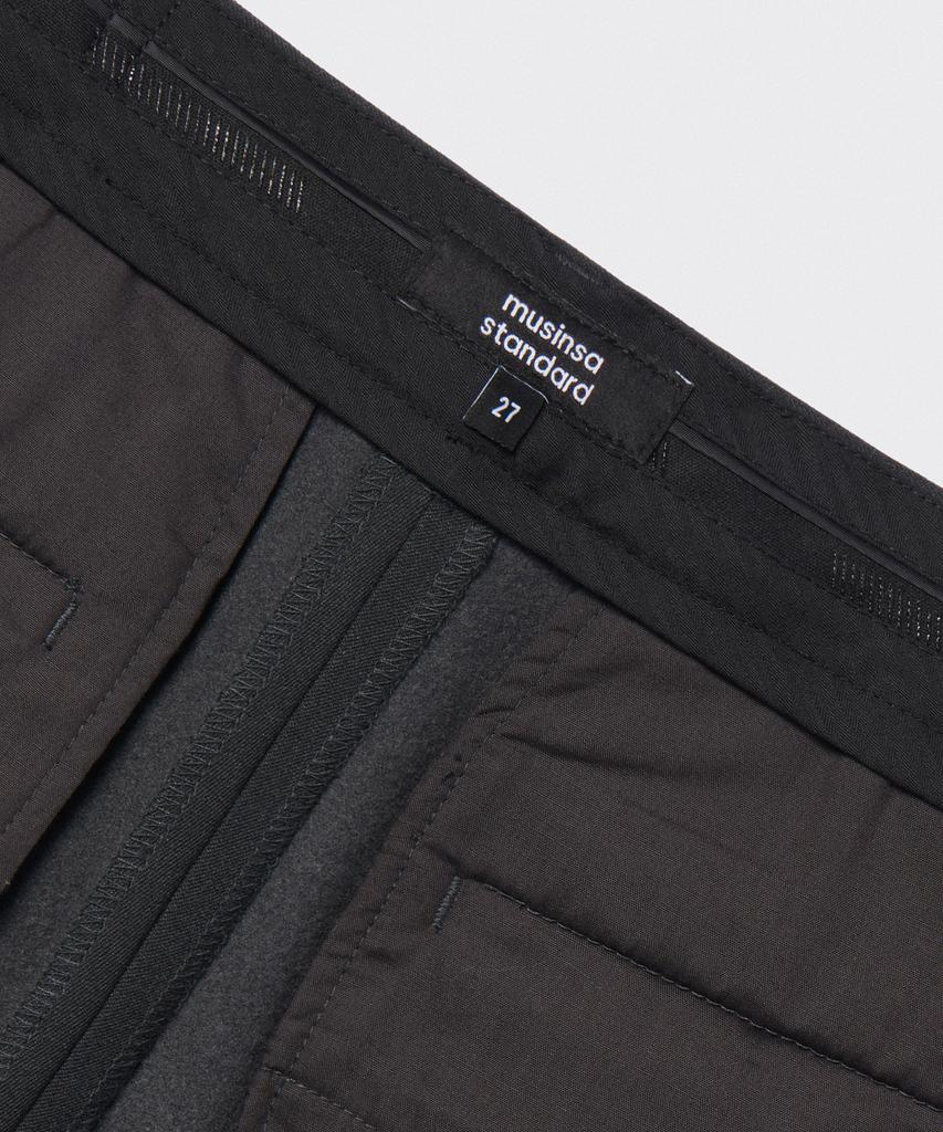 MUSINSA STANDARD WOMAN Women'S Heavyweight Brushed Deep Tuck Wide Slacks [Gray]