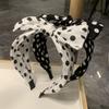 Dot Point Headband Wide Hair Hoop Trend Bowknot Hairband  Women's