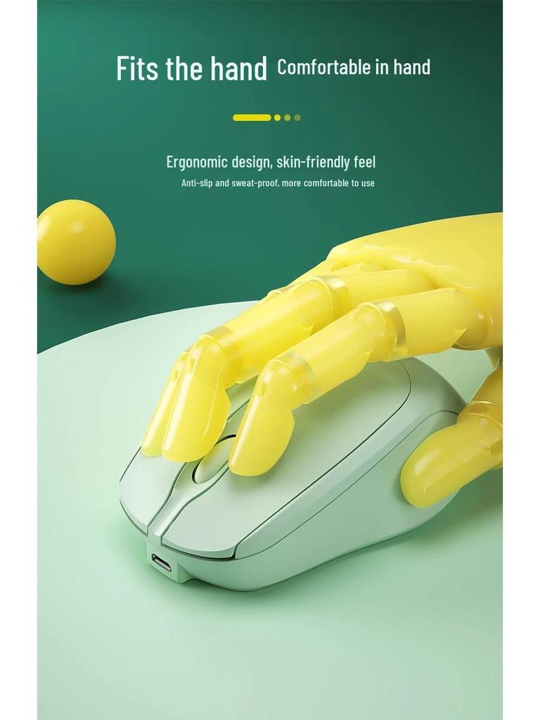 Dual-Mode Silent Wireless Bluetooth Charging Mouse for Laptops