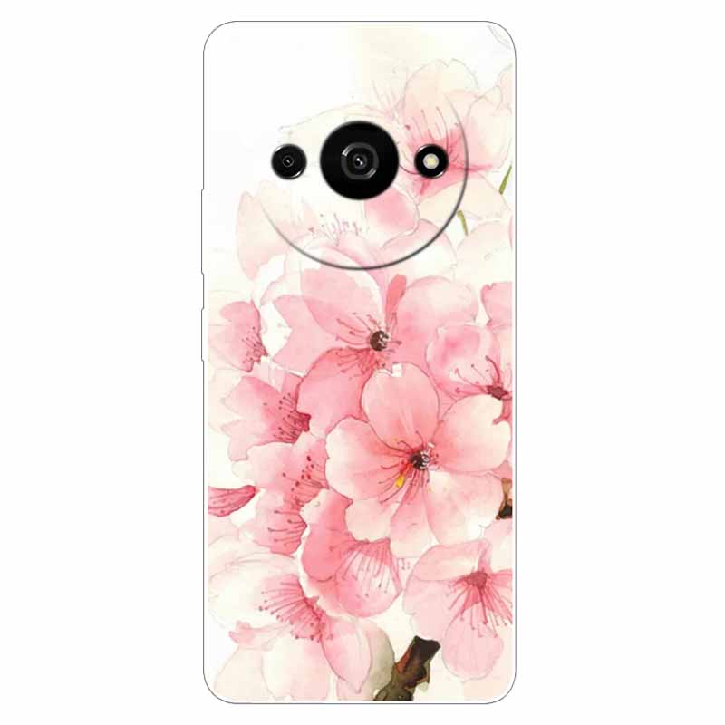 Clear Silicone Cover For Xiaomi Poco C61 Case Owl Lion TPU Printed Cover for Xiaomi Poco C61 C 61 Cases Luxury PocoC61 Phone Bag