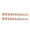 Elegant Light Pink Crescent Edge Nail Art – Simple High-End European & American Style Fake Nails