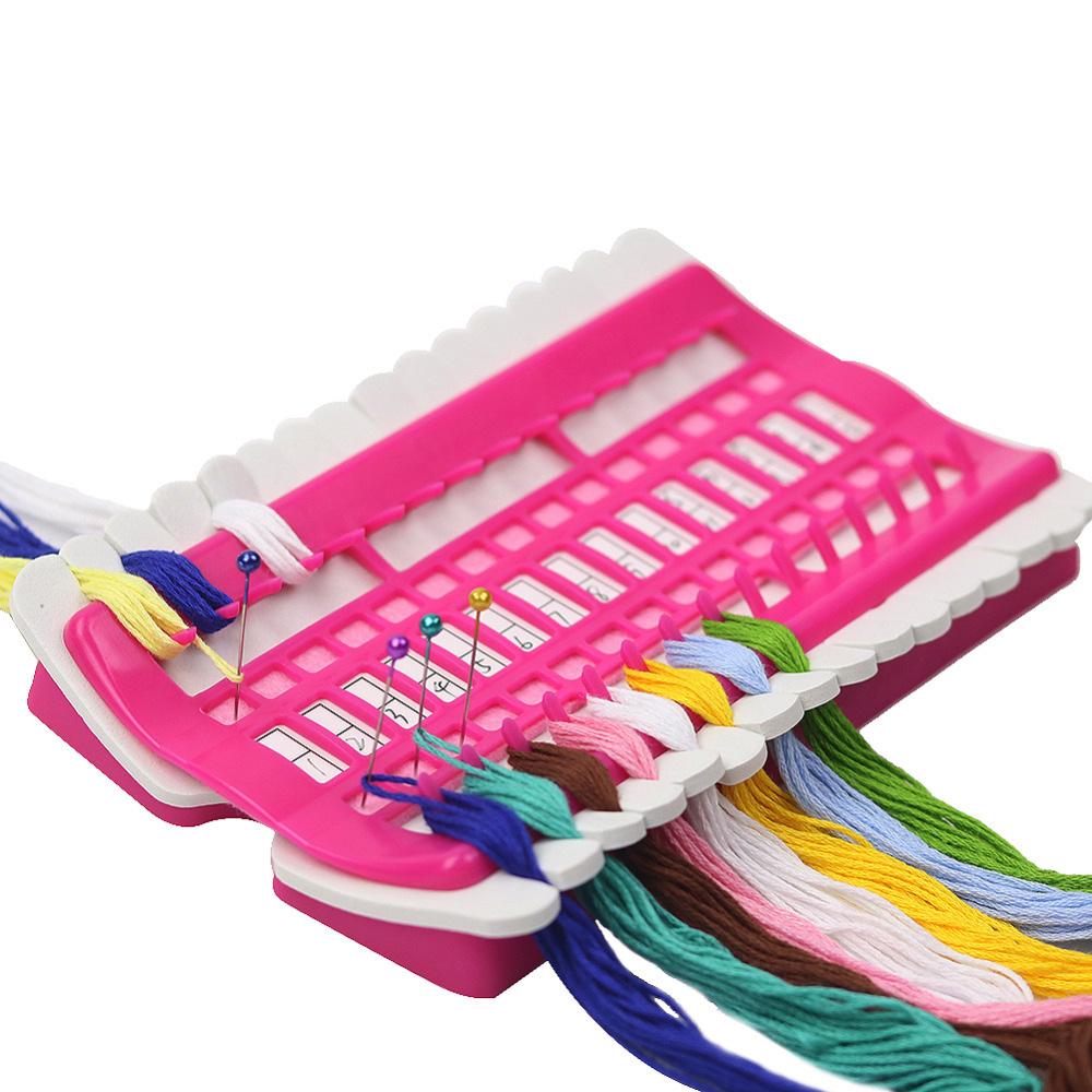 

30 позиций органайзер для ниток, полка для вышивания, органайзеры для ниток для вышивки крестом, держатель нити с 4 шт., держатель иглы для бумажных карточек розы красного