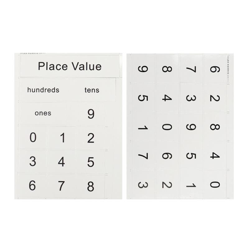 7 Pockets Place Value Pocket Chart Math Teaching Aids Counting Pocket Chart