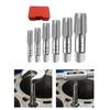 6Pcs Assorted Size NPT Thread Tap Set High Carbon Steel Screw Nut Extractors for Plumbing and Mechanical Repairs