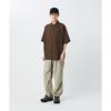 Snow Peak Airo Short Sleeve Shirt Mens Cut   Sewn Brown Medium Sh 26su009