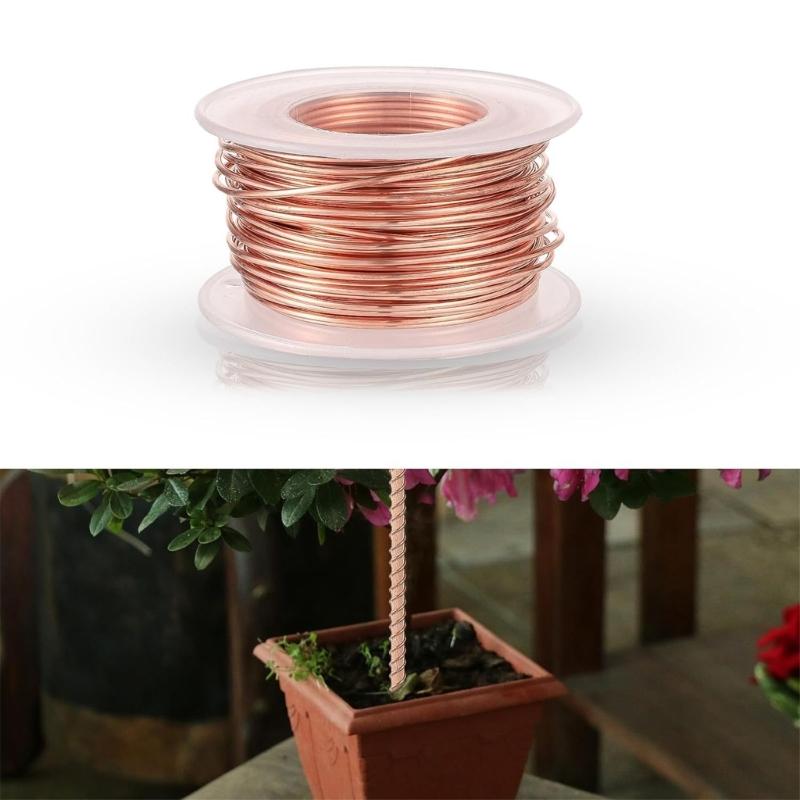 20m Reiner Kupferdraht für Gartenarbeit und Pflanzenstützung Blanker Kupferdraht für Luftpflanzenhalter und Gemüseanbau