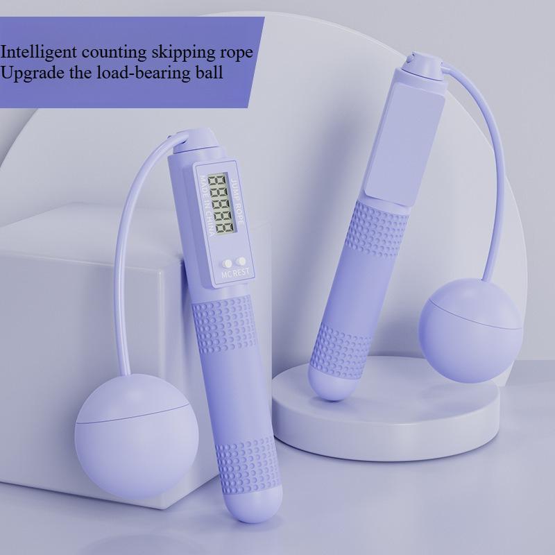 Fitness shaping weight loss exercise adult fat burning weight bearing counting skipping rope