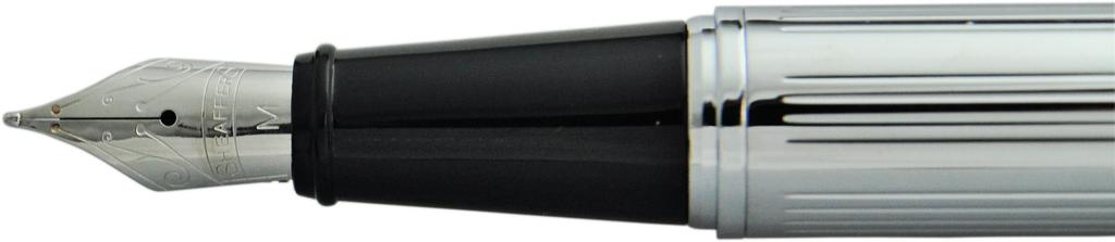 Sheaffer 300 Fountain Medium Straight Line Officially Imported Pen, Nib, Chrome, SGC9326PN-M,