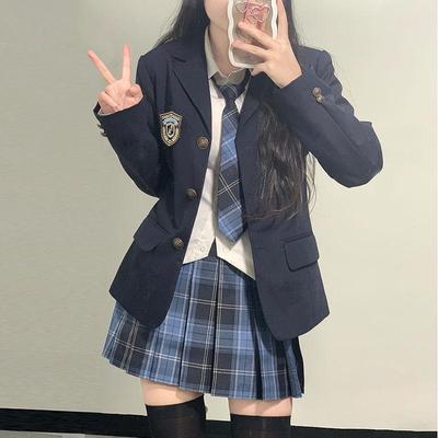 Costum JK Stil Colegiu pentru Femei pentru Toamnă/Iarnă - Jachetă Uniformă de Student pentru Spectacol și Purtare la Clasă