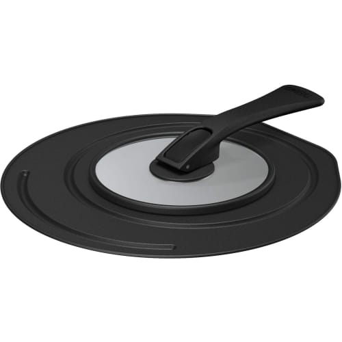 Thermos Folding Stand Type Frying Pan Lid Compatible with 20/24cm Black KLC-001 BK