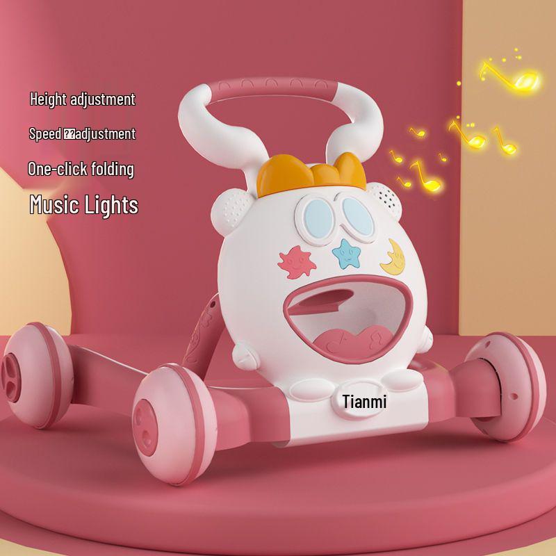 Tianmi Adjustable Baby Walker with Music and Anti-Tip