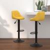 Day and Night - Day and Night Kitchen Stools 2 Units Mustard Yellow Velvet
