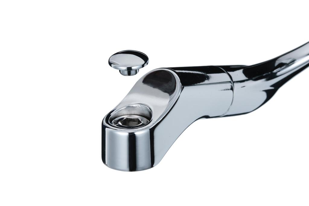 TANAX Plated Mirror Bolt Caps for M10 Hex BCM-10 (8mm Socket)