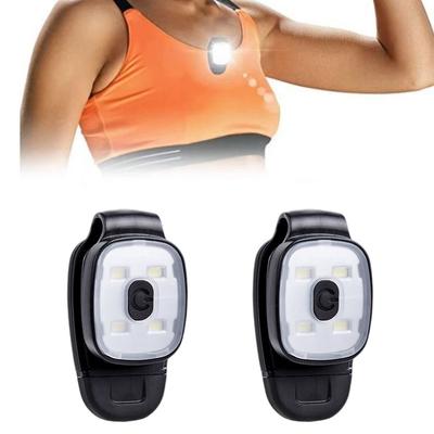 Outdoor Sports LED Clamp Lamp Cap Belt Flashing Clamp Light Mini Emergency Warning Light USB Charging For Fishing Hiking Running