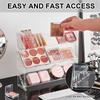 Sturdy Plastic Multipurpose Shelf Cosmetic Organizers for Home or Professional Use Clear and Stylish Elegant Designs