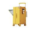 2025 Front-Opening Wide Pull Rod Carry-On Suitcase: Large Capacity, Durable PC Travel Case with Password