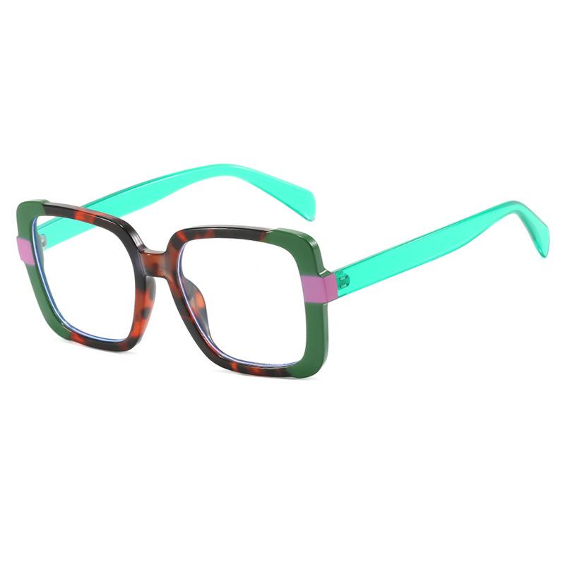 

Classic Vintage Square Eyeglasses Frames for Women Fashion Colorful Splicing Eyeglasses Female Male Anti Blue Ray Phones Eyeglasses Clear Lens Lens